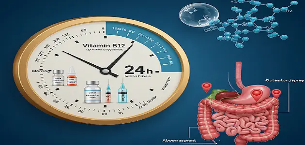 متى يؤخذ فيتامين B12 قبل الأكل أو بعده