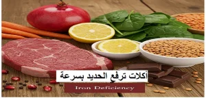 أكلات ترفع الحديد بسرعة