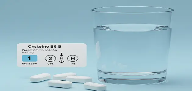 طريقة استخدام حبوب سيستين ب6