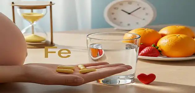 متى تؤخذ حبوب الحديد للحامل